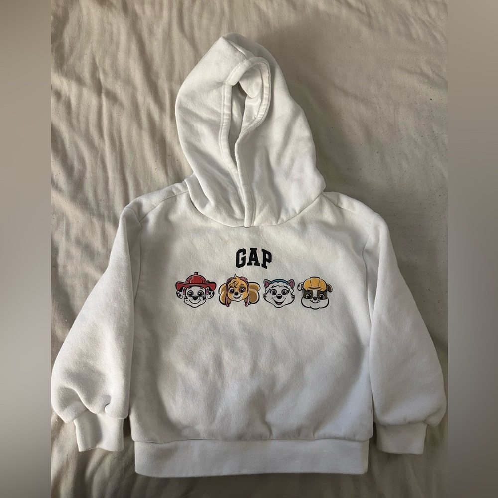 GAP Kids White Hoodie with Paw Patrol size 3T